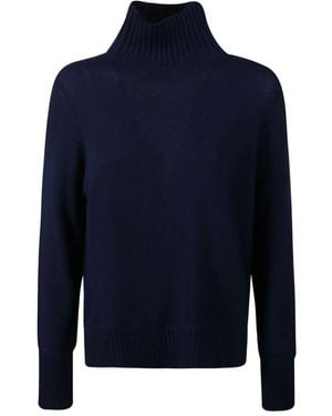 Allude High-Neck Jumper - Blue