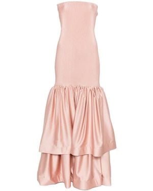 L'idée Elevate Gown Pleated Tiered Gown - Pink