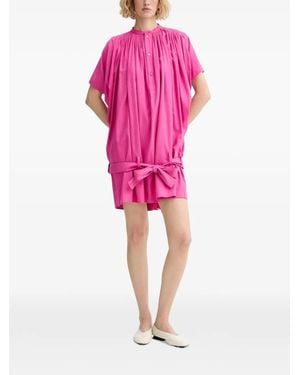 KENZO Pleated Mini Dress - Pink