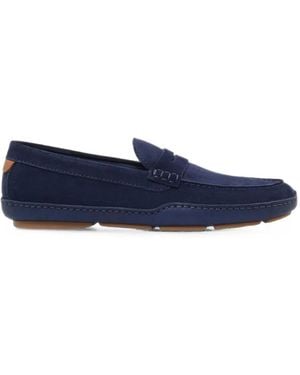 Lottusse Sporting Suede Boat Shoes - Blue