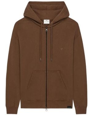 Courreges Hoodie Met Geborduurd Logo - Bruin