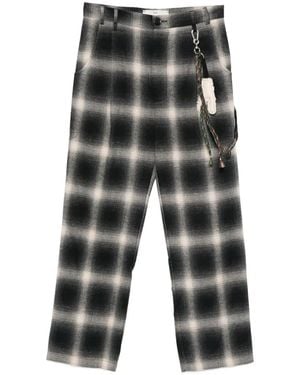 Song For The Mute Pattern Trousers - Grey