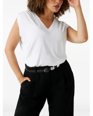 Guess V-Neck Top - White