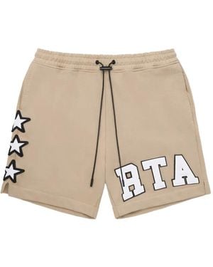 RTA Star-applique logo shorts - Neutro