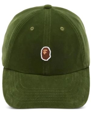 A Bathing Ape Casquette À Patch Logo - Vert