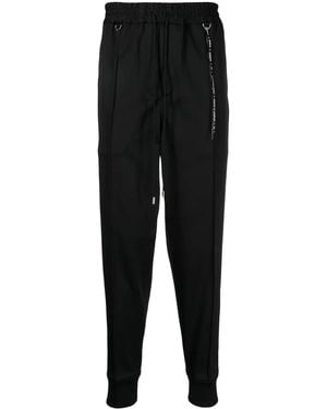 MASTERMIND WORLD Logo-Print Drawstring Track Trousers - Black