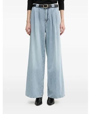 Joop! Pleated Wide-Leg Jeans - Blue