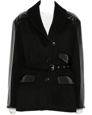 Isabel Marant Belted Paneled Coat - Black
