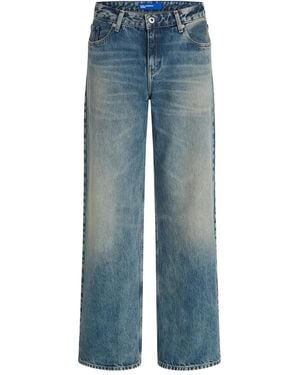 KARL LAGERFELD Logo-Patch Mid-Rise Jeans - Blue