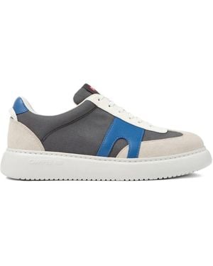 Camper Runner K21 Panelled Suede Trainers - Blue