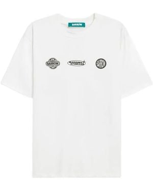 Barrow T-Shirt Mit Grafischem Print - Weiß