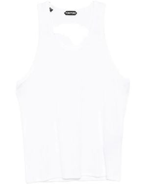 Tom Ford Ribbed tank - Weiß