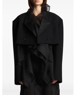 KHAITE Nando Double-Breasted Jacket - Black