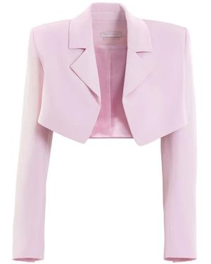 Saiid Kobeisy Cropped Blazer - Pink
