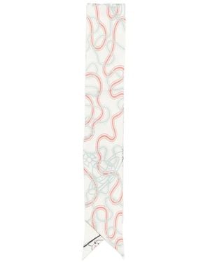 Vivienne Westwood Graphic Scarf - White