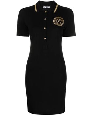 Versace Jeans Couture Polo Dress, - Black