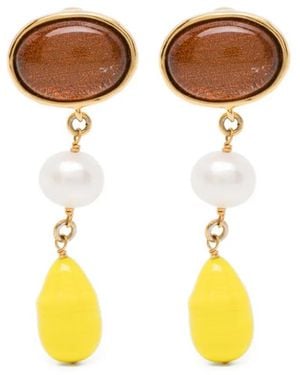 Goossens Pendientes Lagune - Marrón