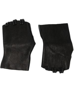 Ma+ Short Fingerless Gloves - Black