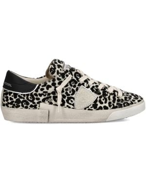 Philippe Model Leopard-Print Prsx Low Trainers - Black
