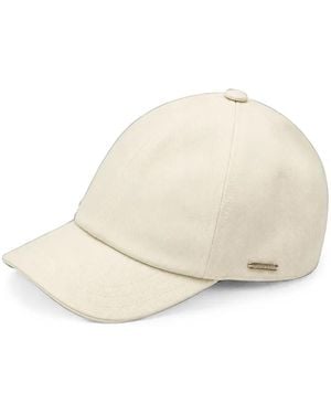 Tombolini Logo-Plaque Baseball Cap - Natural
