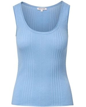 Veronica Beard Knit Tank Top - Blue