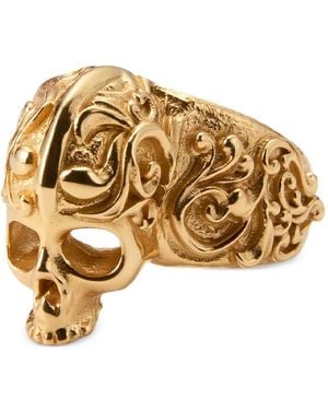 Emanuele Bicocchi Anillo Skull Grande - Metálico