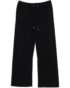 Diana Studio Drawstring-Waist Track Trousers - Black