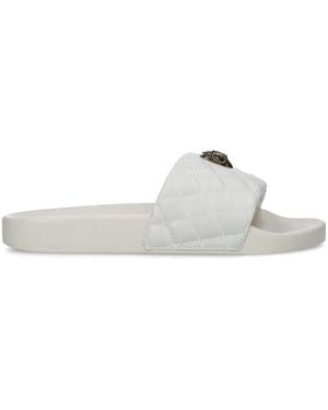 Kurt Geiger Meena Eagle Slippers Met Open Neus - Wit