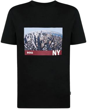 BOSS グラフィック Tシャツ - ブラック