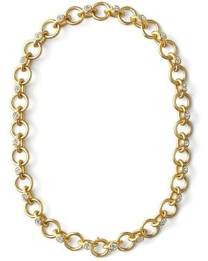 Shihara Bracelet Chaîne En 18Ct Pavé De Diamants - Métallisé