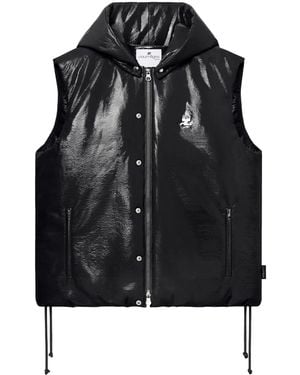 Courreges Sleeveless Puffer Vest - Black