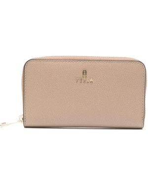 Furla Medium Camelia Zip Wallet - Natural