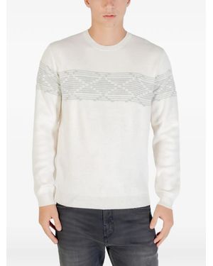 Antony Morato Jersey Con Motivo Geométrico - Blanco