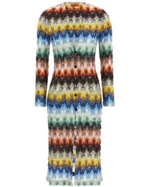 Missoni Lamé Lace Cardigan - White