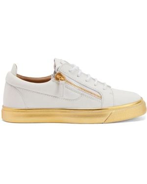 Giuseppe Zanotti Gail Leather Trainers - White
