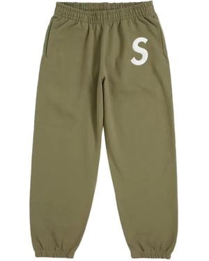 Supreme S Logo Track Pants - Green