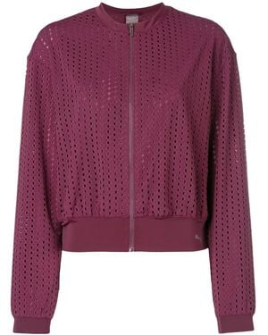 PUMA Cut Out Bomber Jacket - Purple