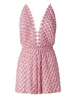 Missoni Lace Playsuit - Pink