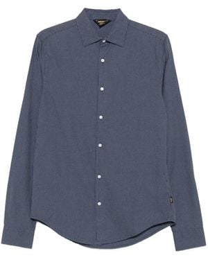 Superdry Button-Up Cotton Shirt - Blue
