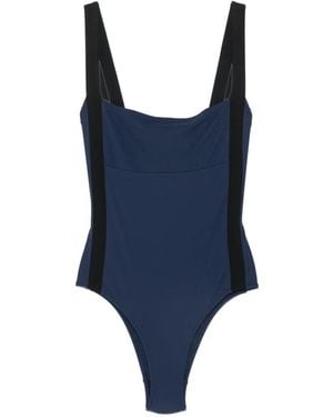Laura Urbinati Square-Neck Swimsuit - Blue