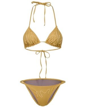 Paloma Wool Bikini Sharpie Con Apliques - Blanco