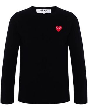 COMME DES GARÇONS PLAY Cotton Sweatshirt - Blue