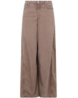 Lois Aerea Wide-Leg Jeans - Brown