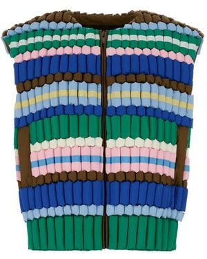 RAXXY Striped Gilet - Green