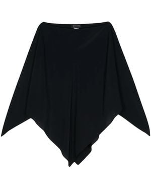 Gianluca Capannolo Isabella Silk Cape - Noir