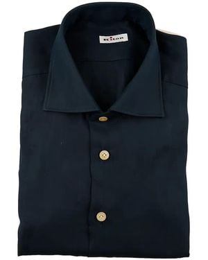 Kiton Casual Button-Up Shirt - Blue