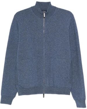 Drumohr Chaqueta con cremallera en el cuello - Azul
