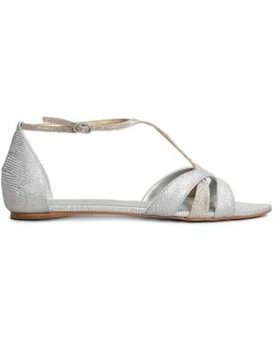 Carrano Two-Tone Sandals - White