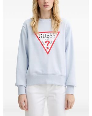 Guess Logo-Print Sweatshirt - White