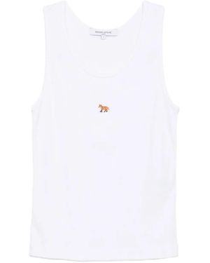 Maison Kitsuné エンブロイダリータンクトップ - ホワイト